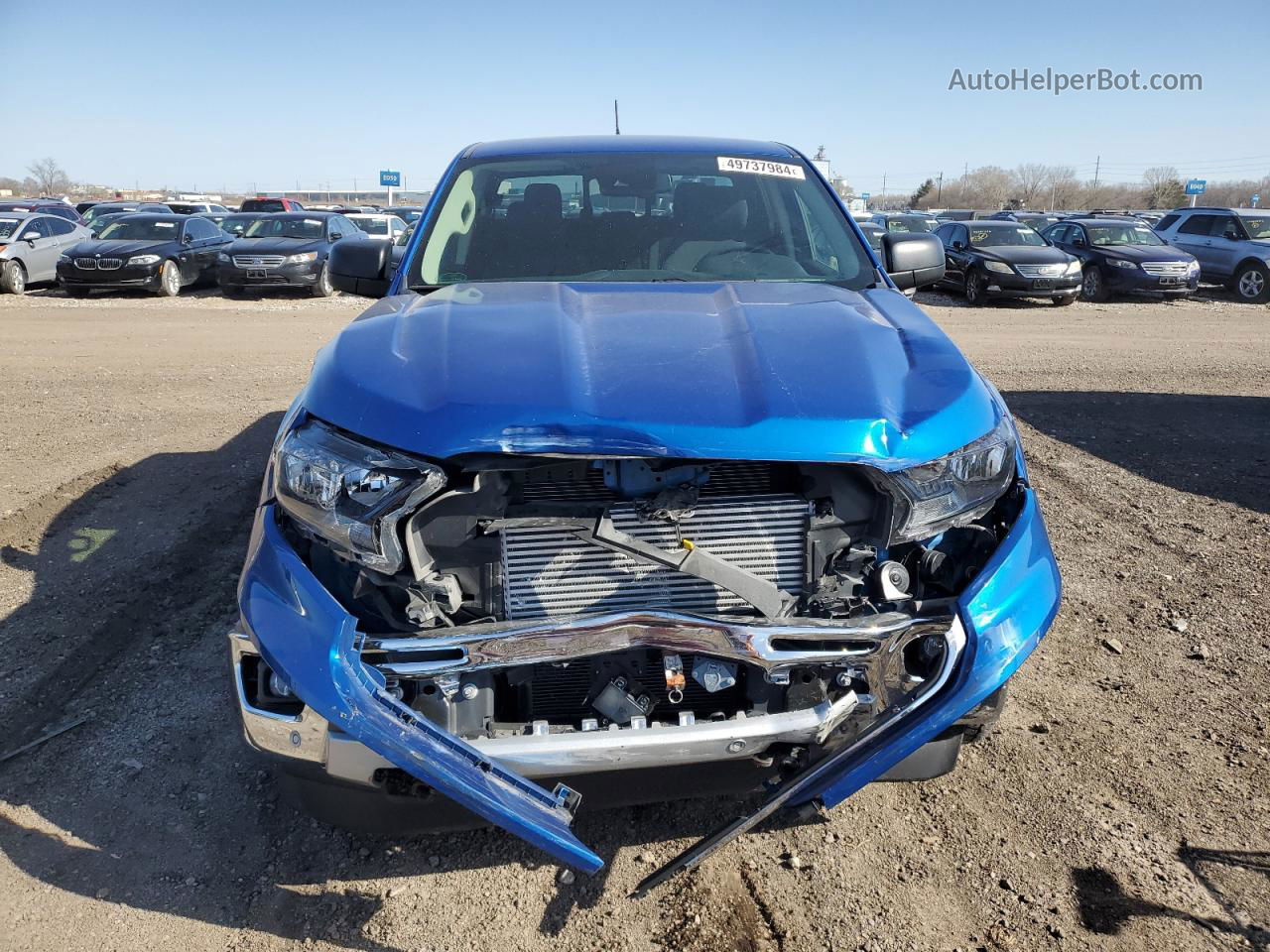 2019 Ford Ranger Xl Blue vin: 1FTER4FH5KLA38048