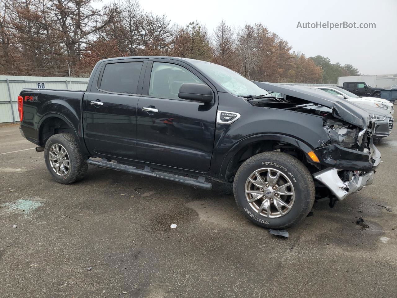 2019 Ford Ranger Xl Black vin: 1FTER4FH5KLA43413