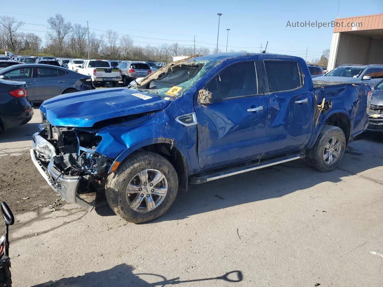 2019 Ford Ranger Xl Blue vin: 1FTER4FH5KLA70613