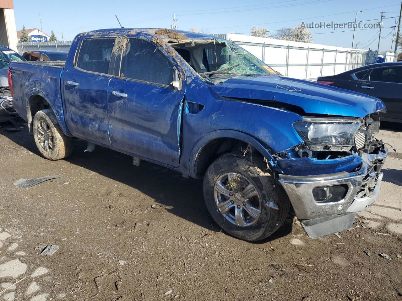 2019 Ford Ranger Xl Blue vin: 1FTER4FH5KLA70613