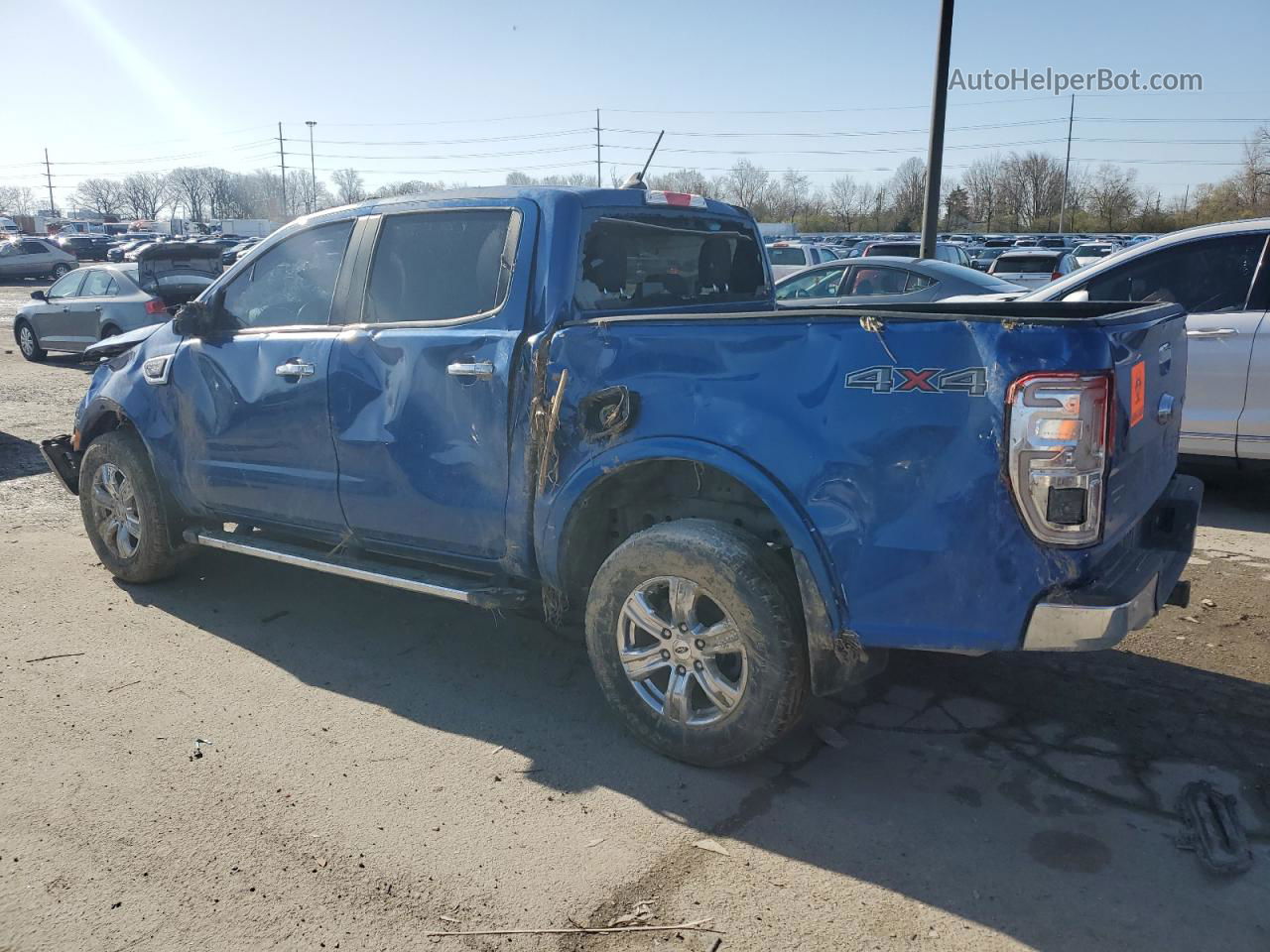 2019 Ford Ranger Xl Blue vin: 1FTER4FH5KLA70613