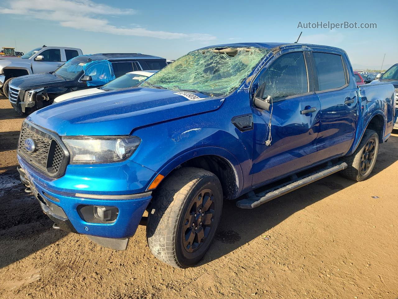 2019 Ford Ranger Xl Синий vin: 1FTER4FH5KLA87136