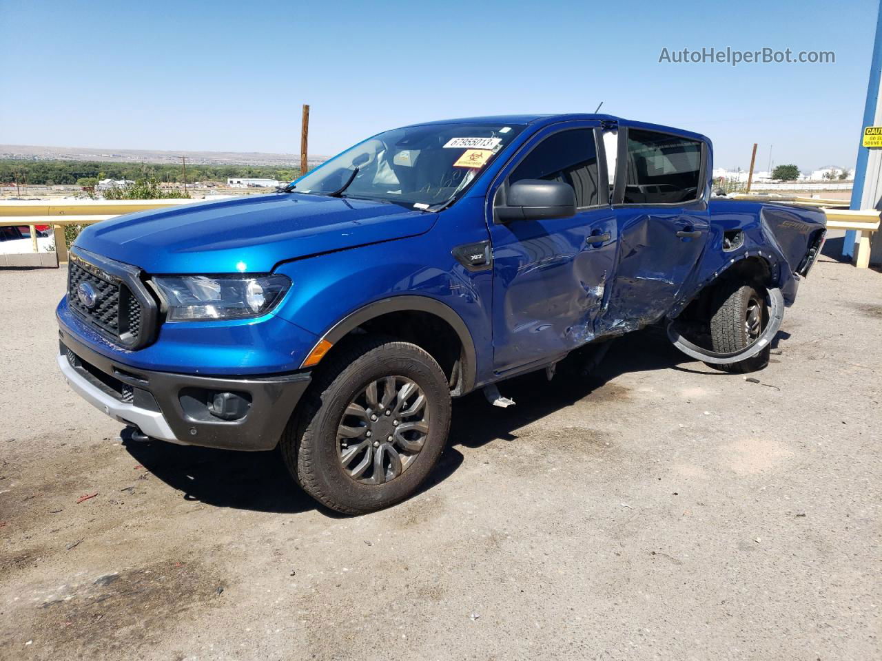 2019 Ford Ranger Xl Blue vin: 1FTER4FH5KLB21933