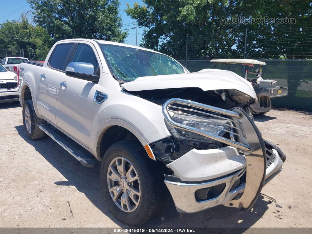 2020 Ford Ranger Lariat White vin: 1FTER4FH5LLA67146