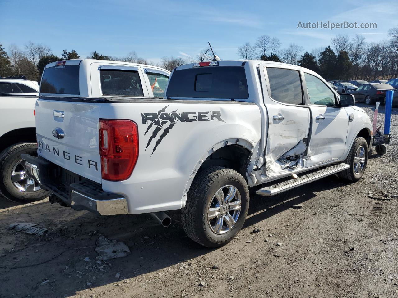 2020 Ford Ranger Xl White vin: 1FTER4FH5LLA84190