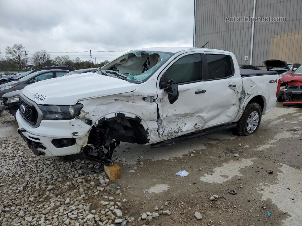 2020 Ford Ranger Xl White vin: 1FTER4FH5LLA88014