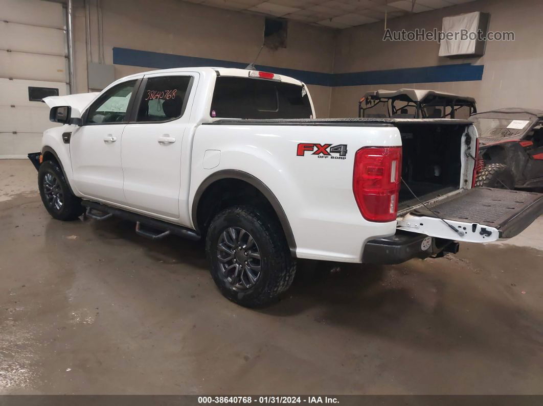 2019 Ford Ranger Lariat White vin: 1FTER4FH6KLA46577