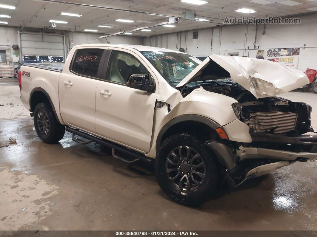 2019 Ford Ranger Lariat White vin: 1FTER4FH6KLA46577