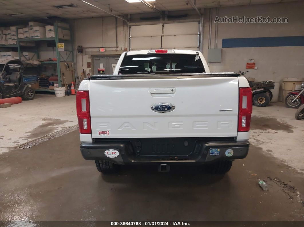 2019 Ford Ranger Lariat White vin: 1FTER4FH6KLA46577