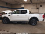 2019 Ford Ranger Lariat White vin: 1FTER4FH6KLA46577