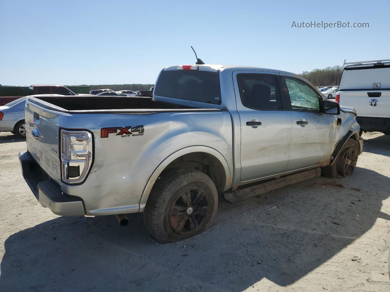 2019 Ford Ranger Xl Silver vin: 1FTER4FH6KLA51231