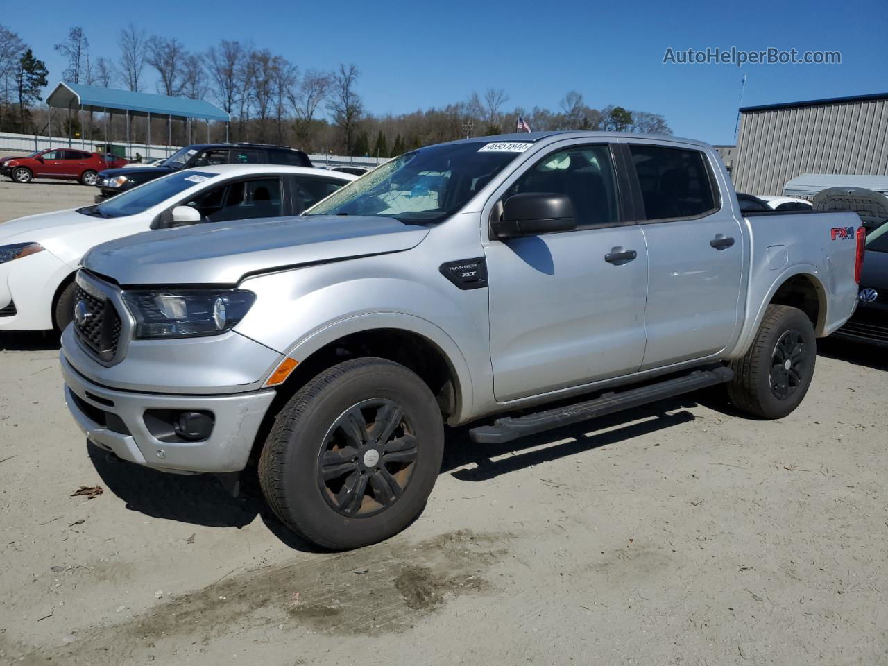 2019 Ford Ranger Xl Silver vin: 1FTER4FH6KLA51231