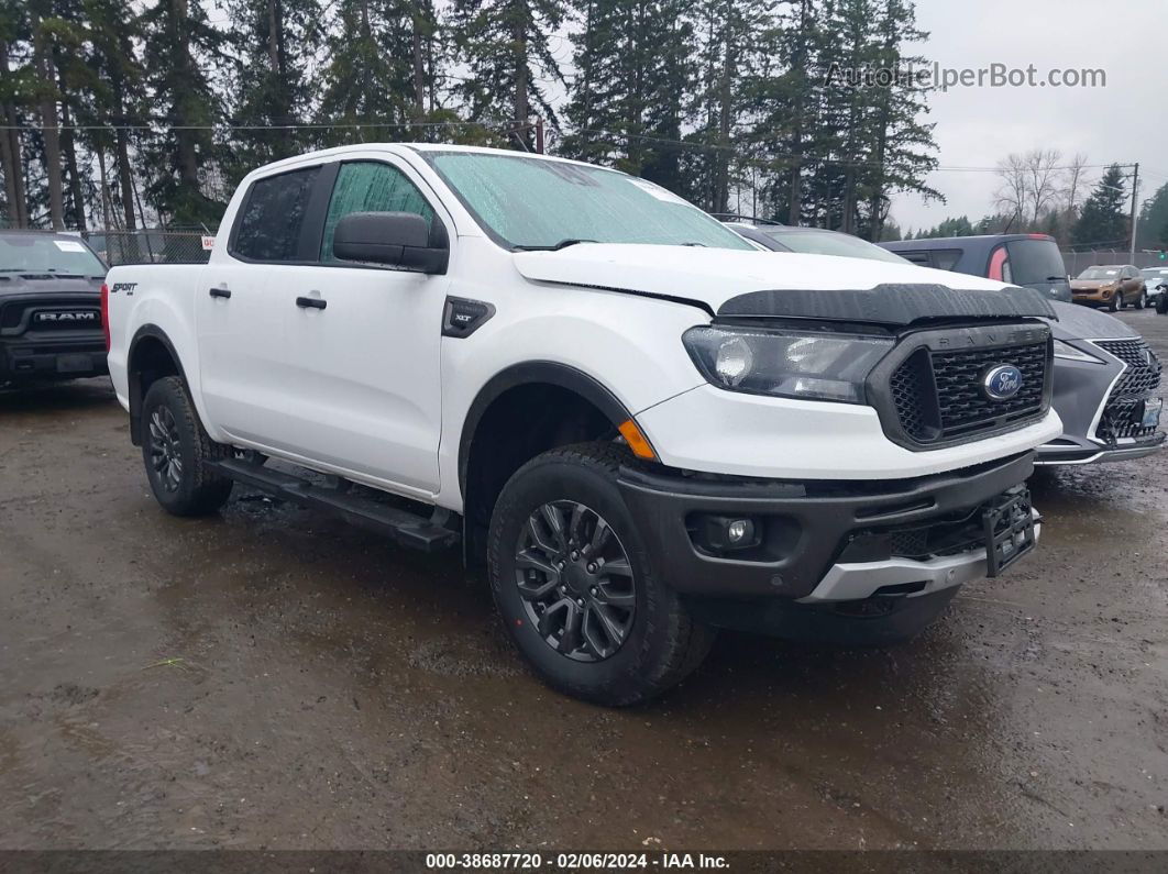 2019 Ford Ranger Xlt White vin: 1FTER4FH6KLA59359