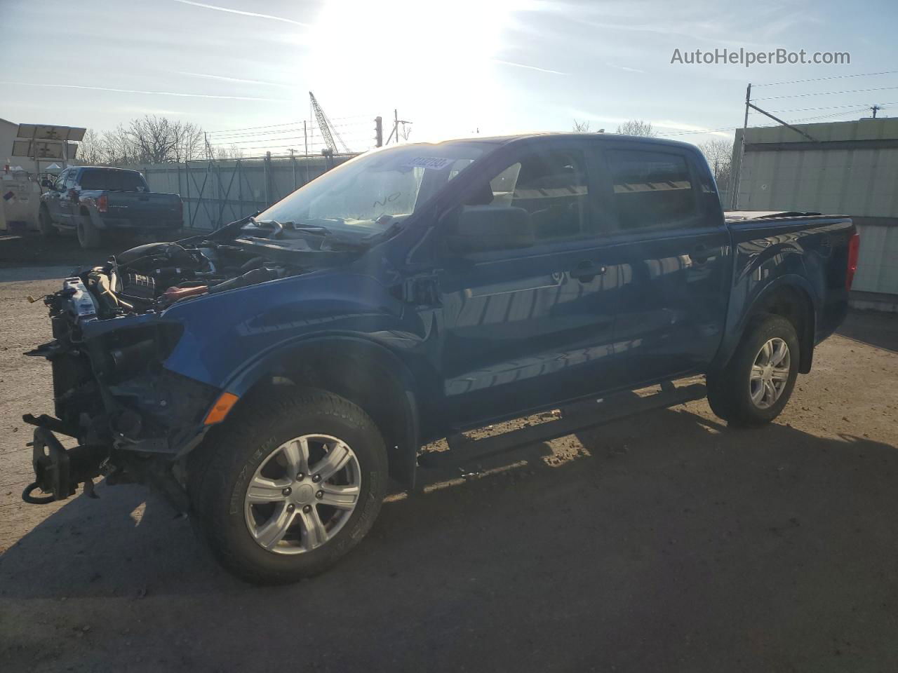 2019 Ford Ranger Xl Синий vin: 1FTER4FH6KLB03635