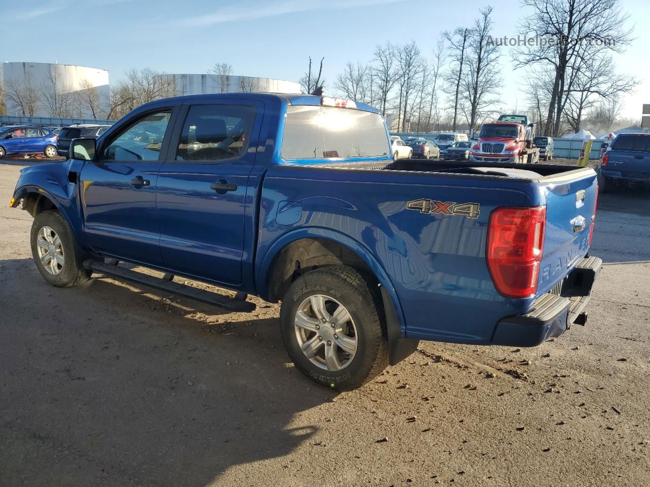 2019 Ford Ranger Xl Blue vin: 1FTER4FH6KLB03635