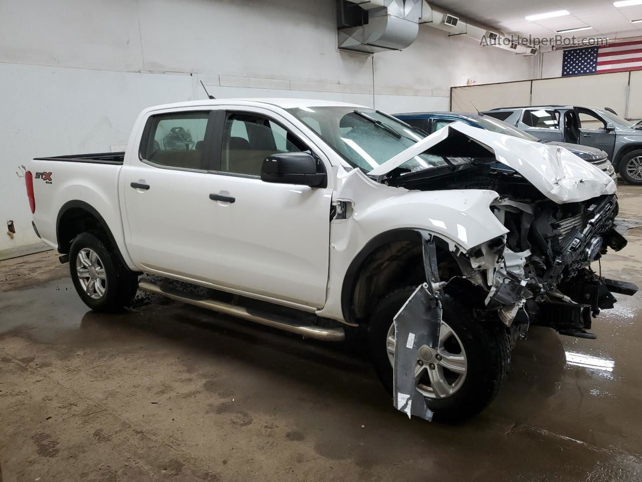 2020 Ford Ranger Xl White vin: 1FTER4FH6LLA50257