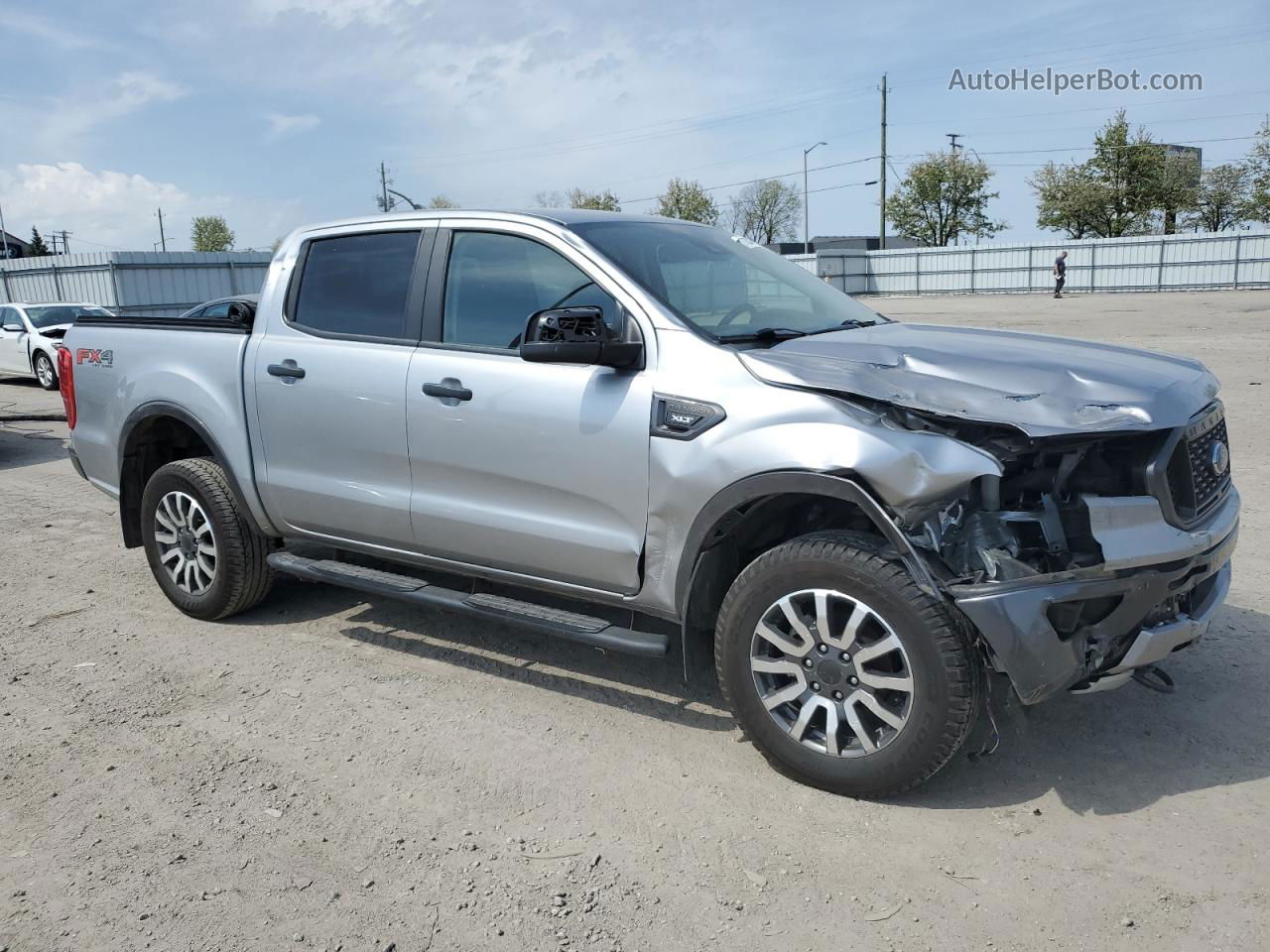 2020 Ford Ranger Xl Silver vin: 1FTER4FH6LLA50341