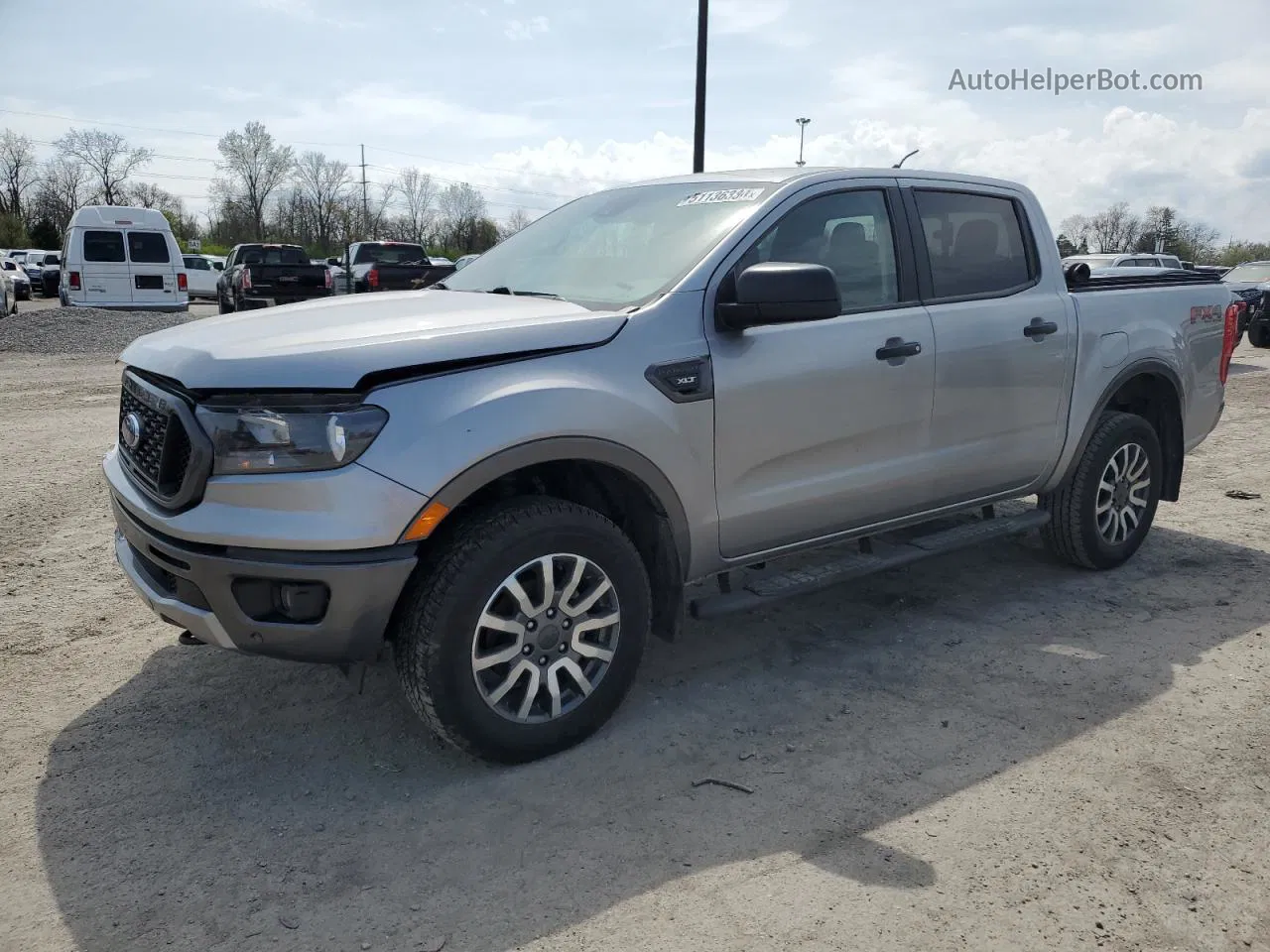 2020 Ford Ranger Xl Silver vin: 1FTER4FH6LLA50341