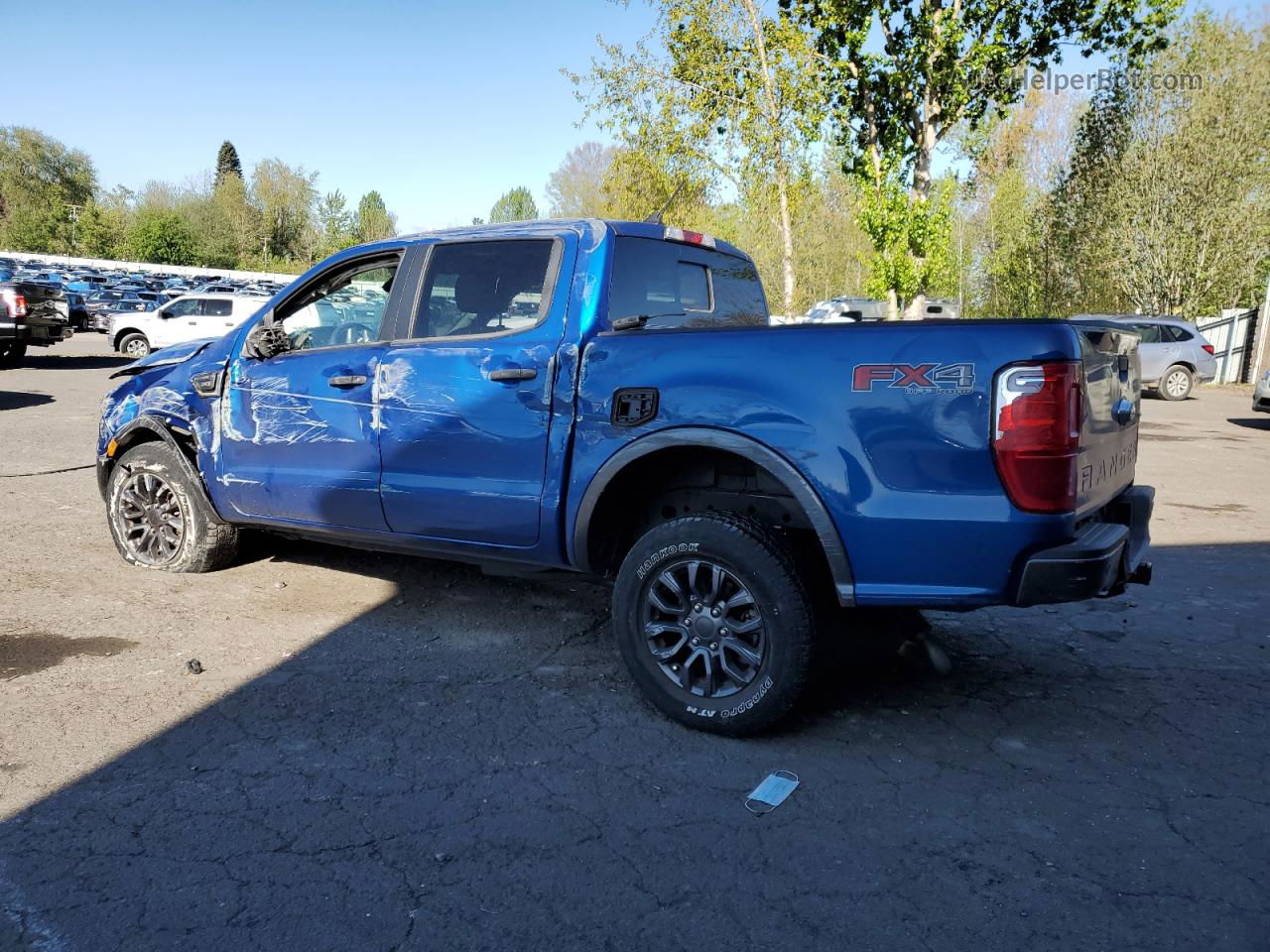 2019 Ford Ranger Xl Blue vin: 1FTER4FH7KLA30890