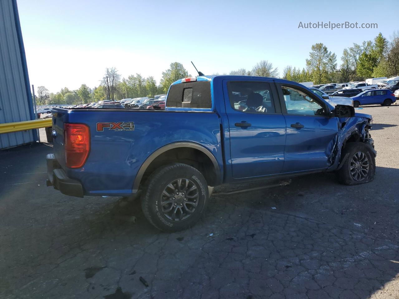 2019 Ford Ranger Xl Blue vin: 1FTER4FH7KLA30890