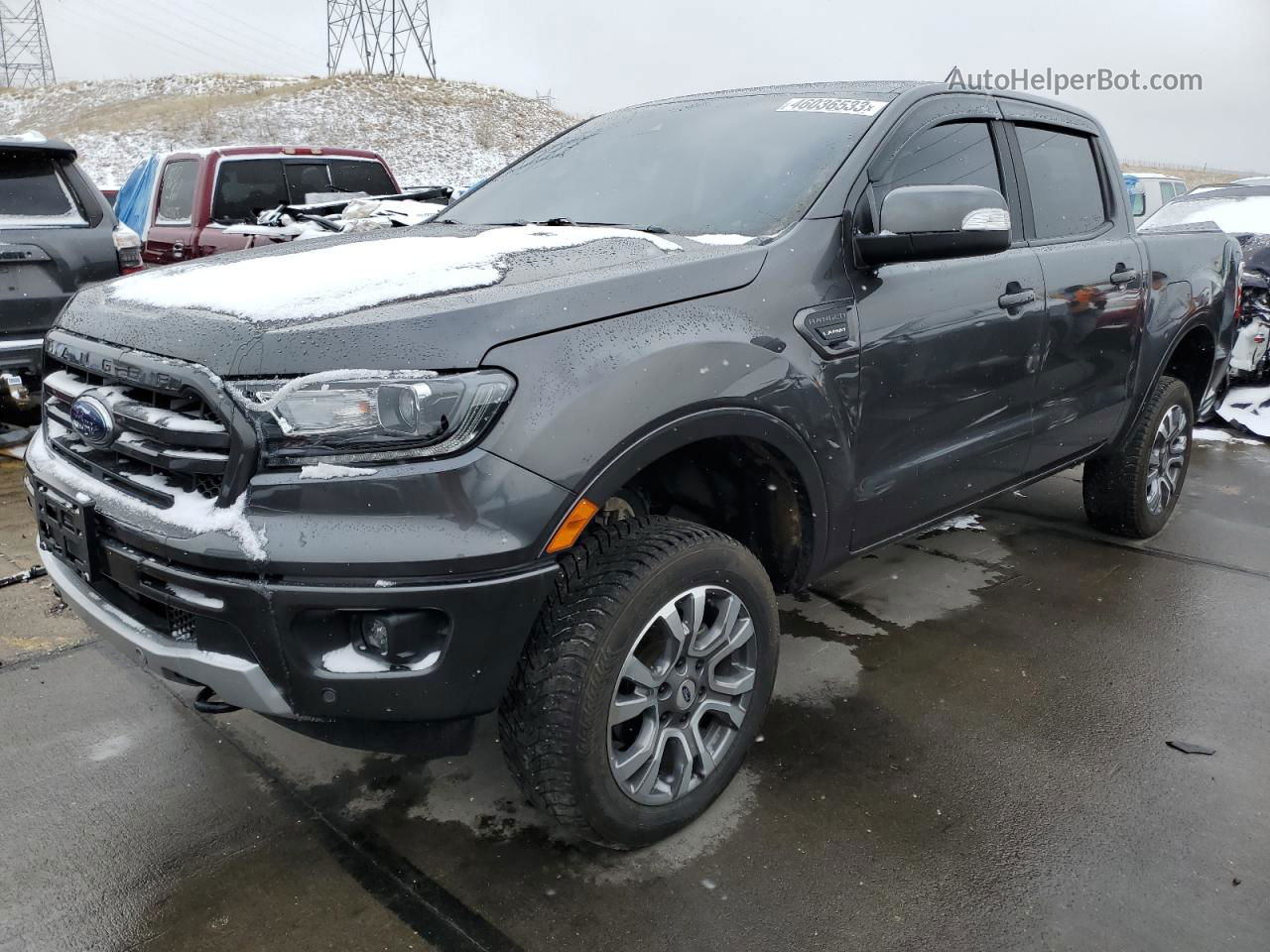 2019 Ford Ranger Xl Gray vin: 1FTER4FH7KLA38066