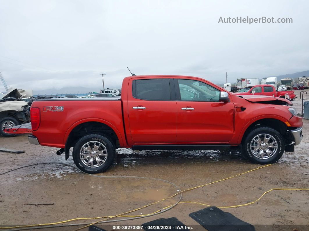 2019 Ford Ranger Lariat Orange vin: 1FTER4FH7KLA88059