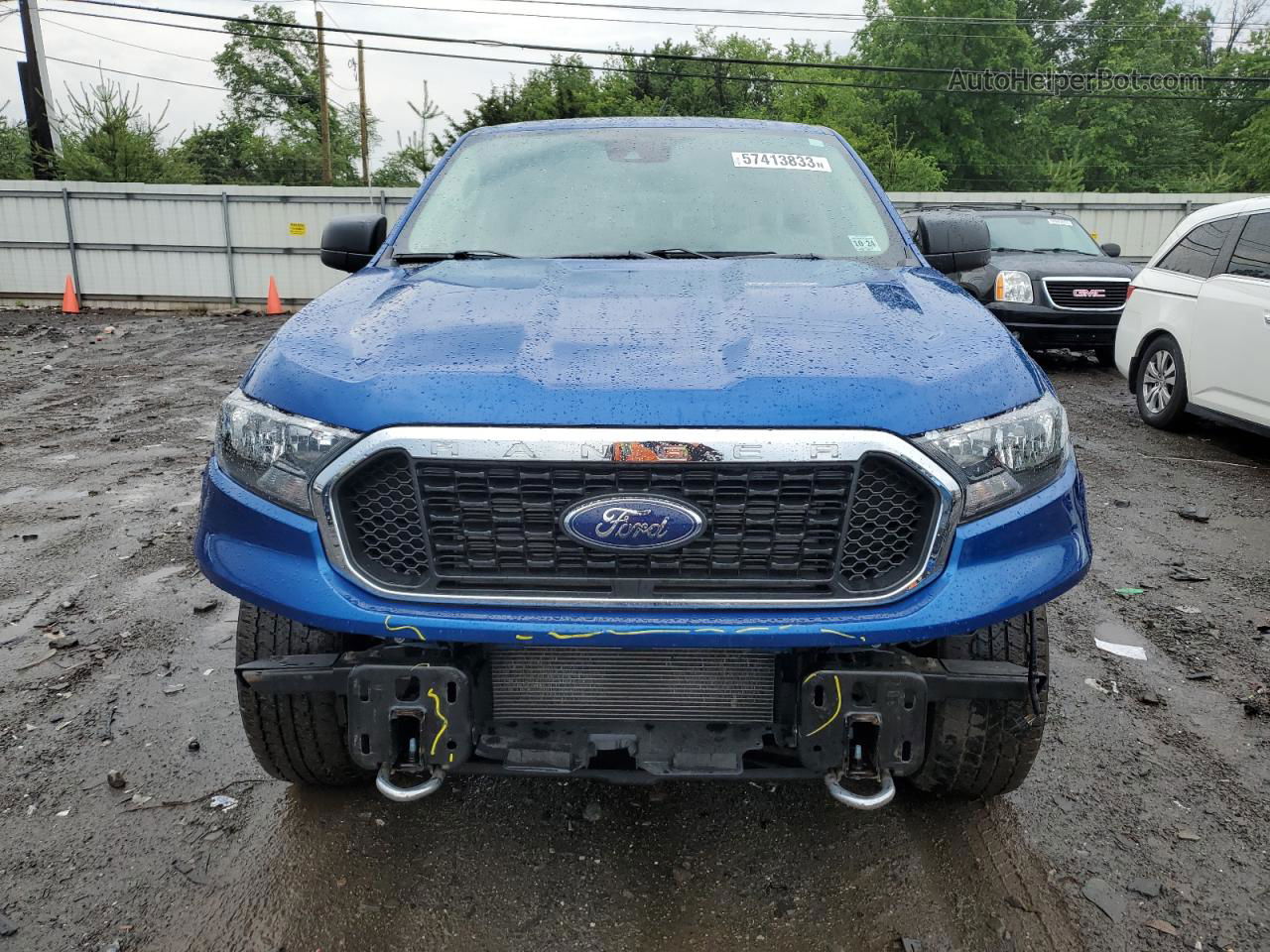 2019 Ford Ranger Xl Blue vin: 1FTER4FH7KLA88546