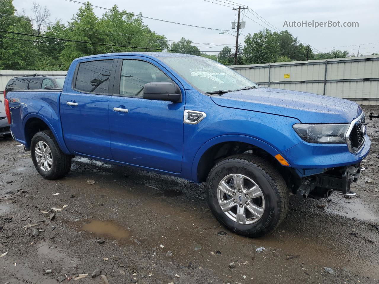 2019 Ford Ranger Xl Синий vin: 1FTER4FH7KLA88546