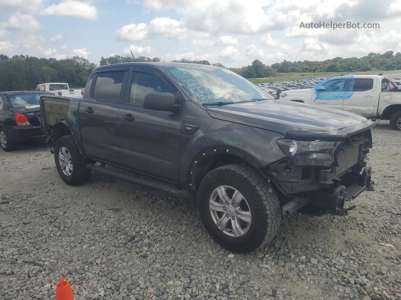 2019 Ford Ranger Xl Gray vin: 1FTER4FH7KLB07063