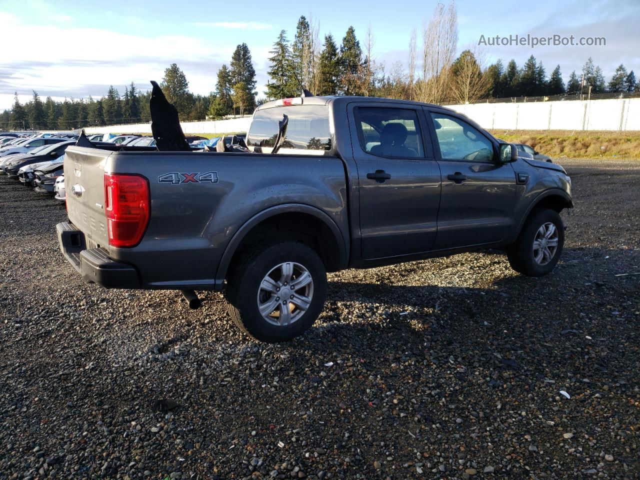 2020 Ford Ranger Xl Gray vin: 1FTER4FH7LLA25688