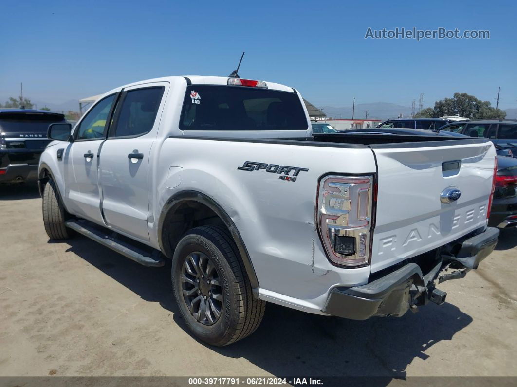 2020 Ford Ranger Xlt White vin: 1FTER4FH7LLA86135