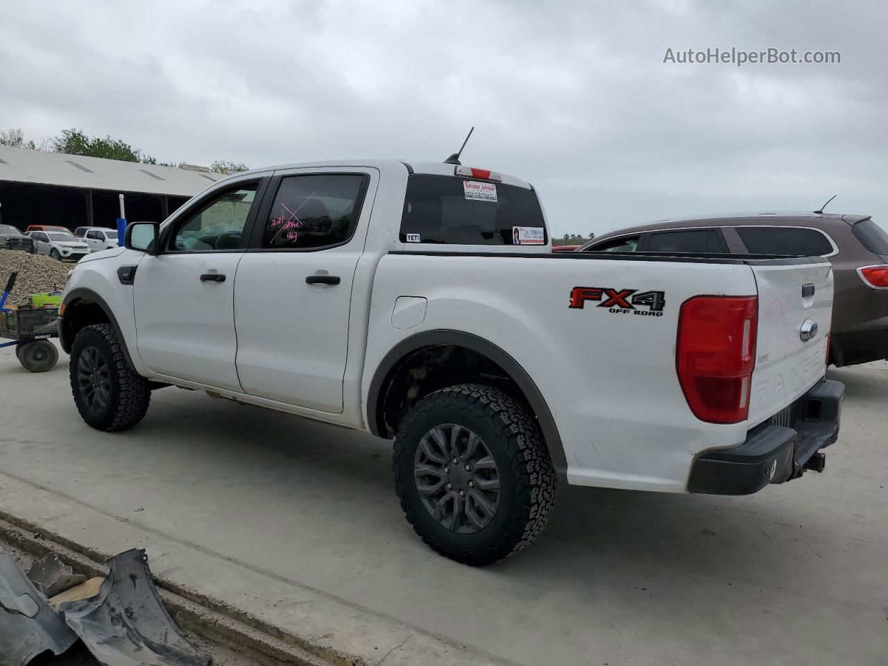 2020 Ford Ranger Xl White vin: 1FTER4FH7LLA98673