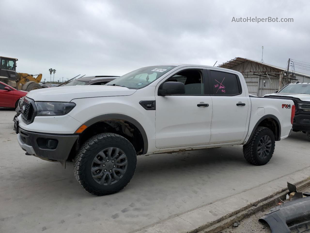 2020 Ford Ranger Xl White vin: 1FTER4FH7LLA98673