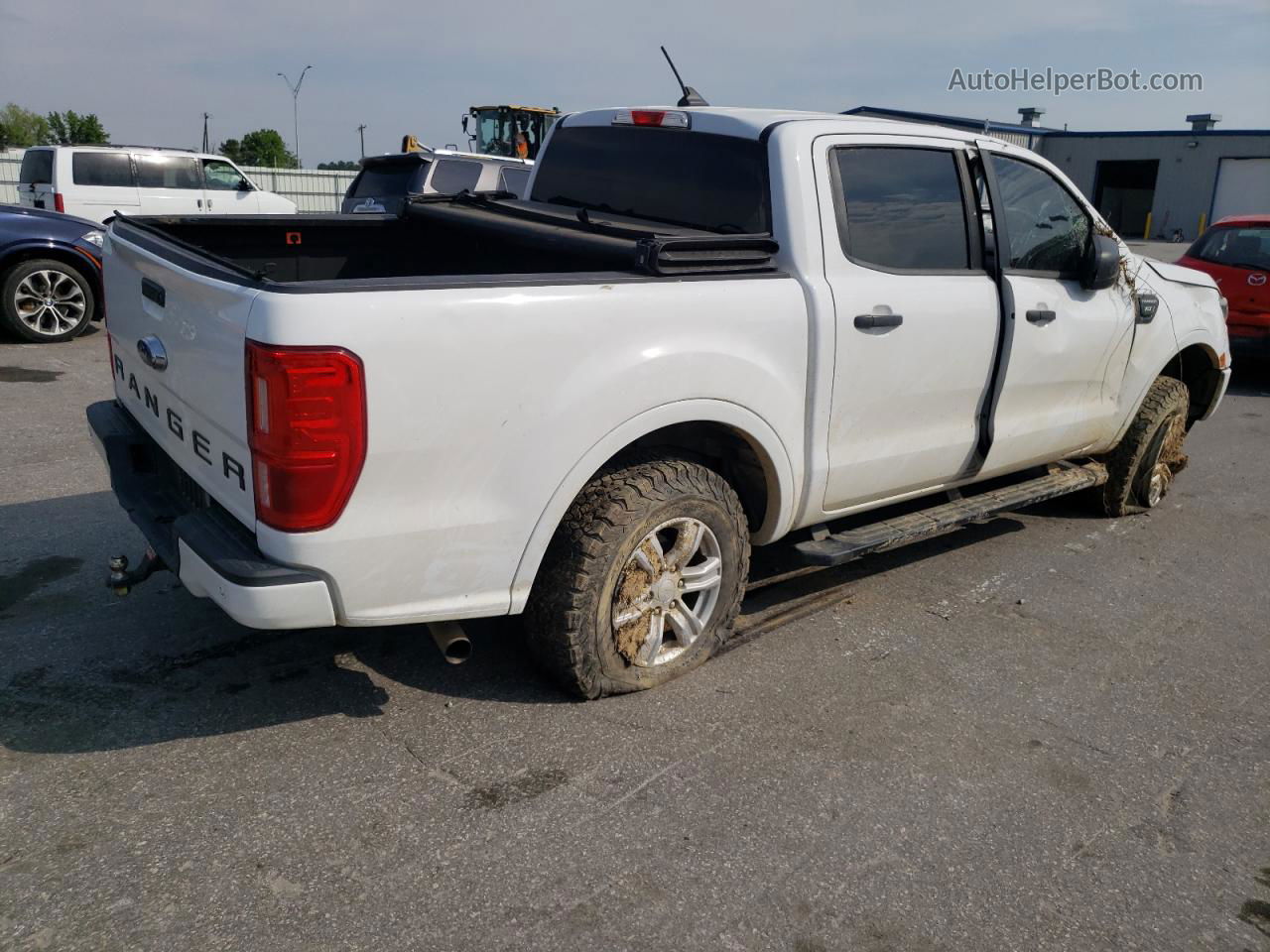 2019 Ford Ranger Xl White vin: 1FTER4FH8KLA18814