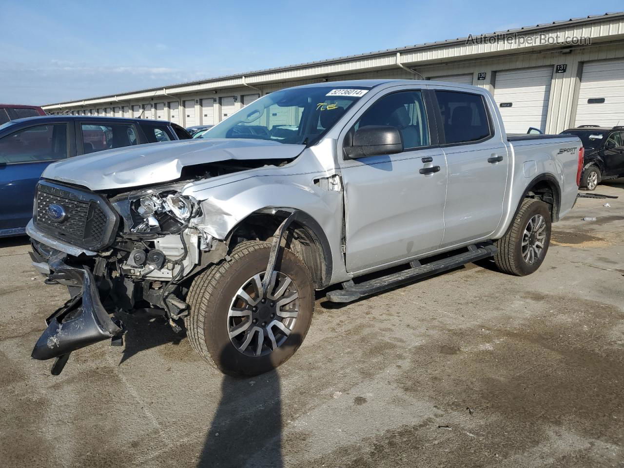 2019 Ford Ranger Xl Silver vin: 1FTER4FH8KLA54535