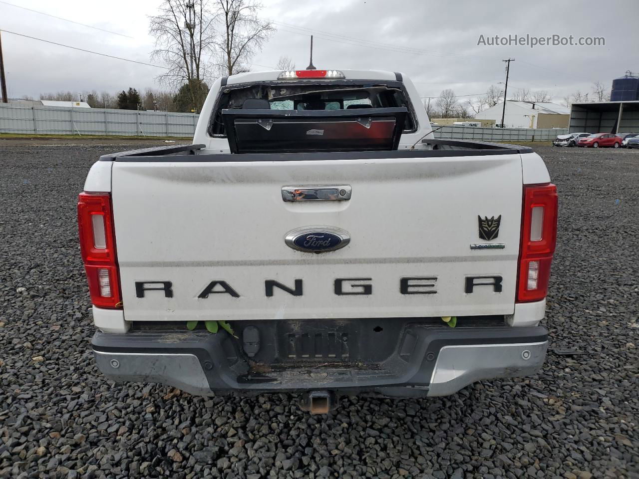 2019 Ford Ranger Xl White vin: 1FTER4FH8KLA76907
