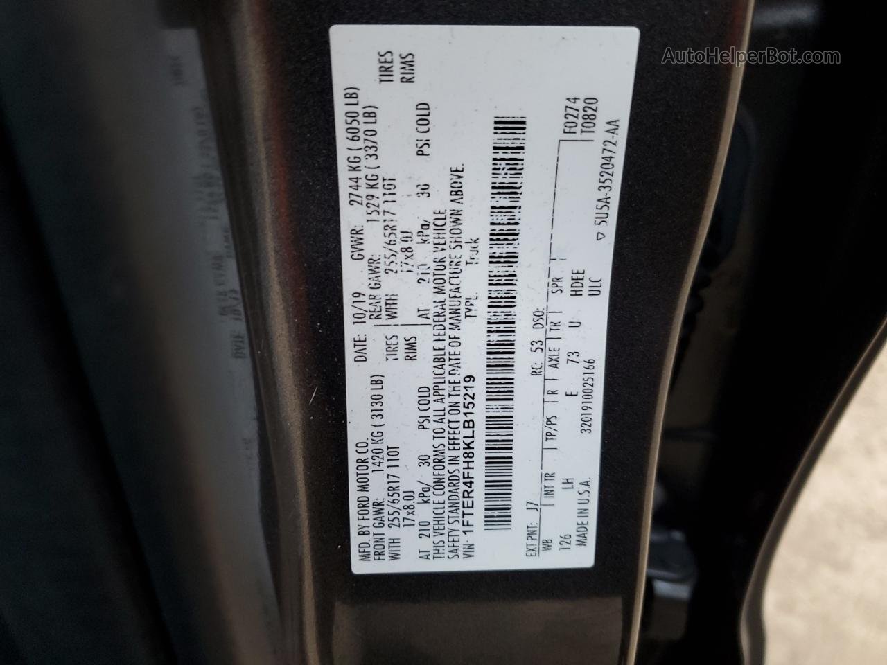 2019 Ford Ranger Xl Black vin: 1FTER4FH8KLB15219