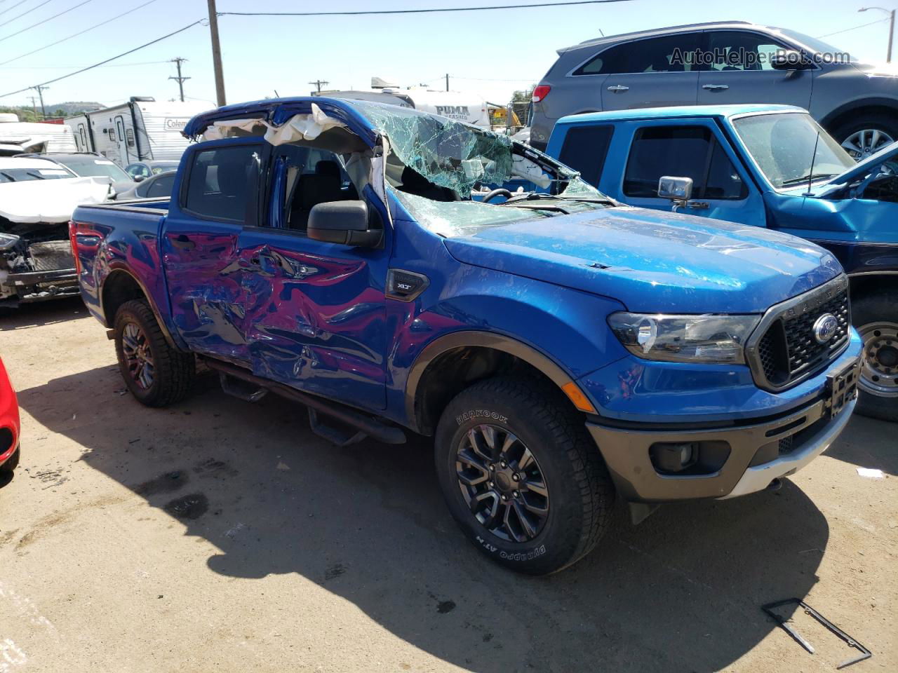 2020 Ford Ranger Xl Blue vin: 1FTER4FH8LLA93904