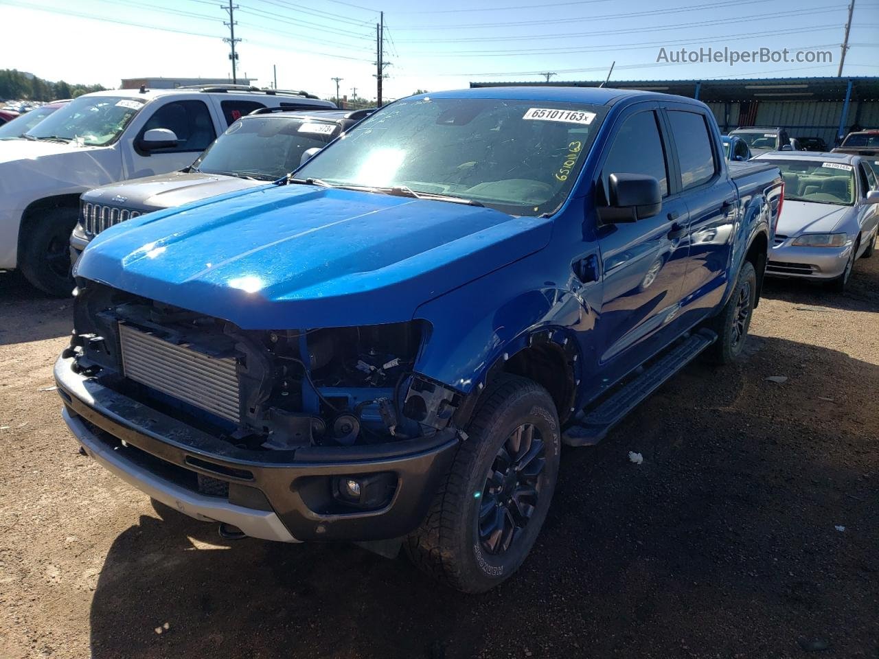 2019 Ford Ranger Xl Синий vin: 1FTER4FH9KLA45228