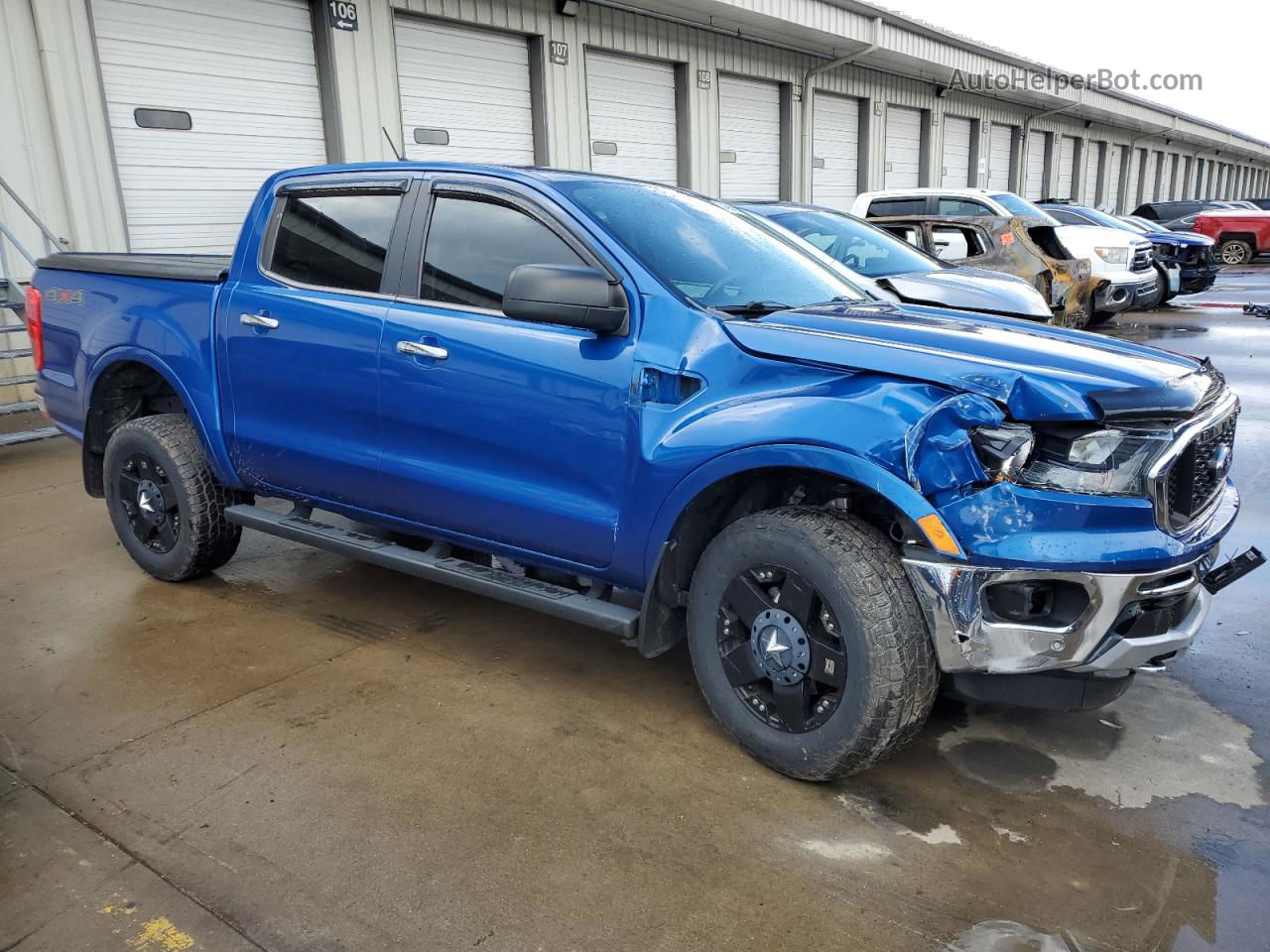 2019 Ford Ranger Xl Blue vin: 1FTER4FH9KLB13463