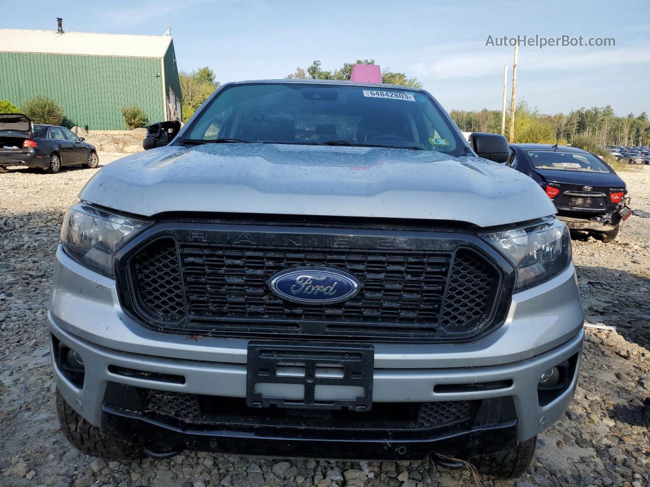 2019 Ford Ranger Xl Silver vin: 1FTER4FH9KLB17478