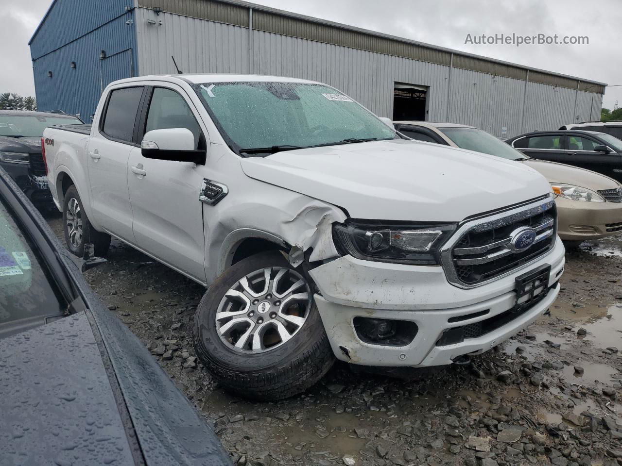 2019 Ford Ranger Xl White vin: 1FTER4FH9KLB17626