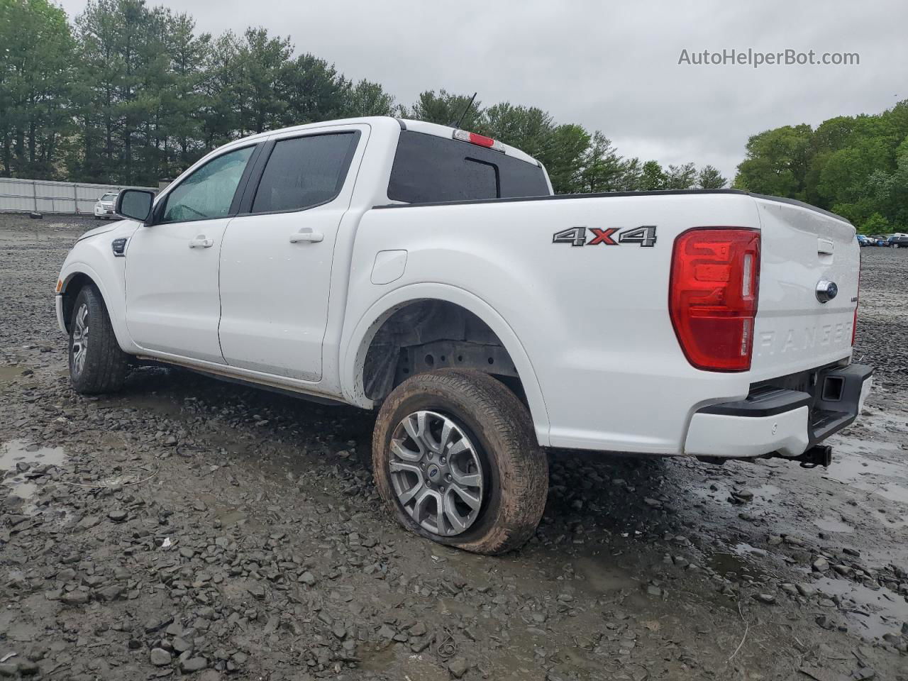 2019 Ford Ranger Xl White vin: 1FTER4FH9KLB17626