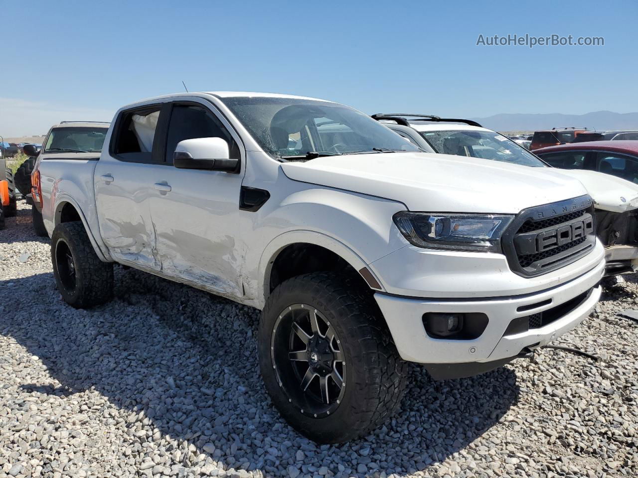 2019 Ford Ranger Xl White vin: 1FTER4FH9KLB22065