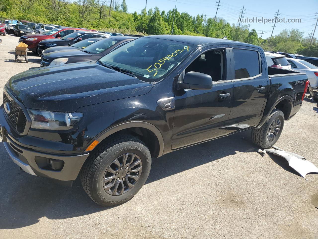 2020 Ford Ranger Xl Black vin: 1FTER4FH9LLA40001