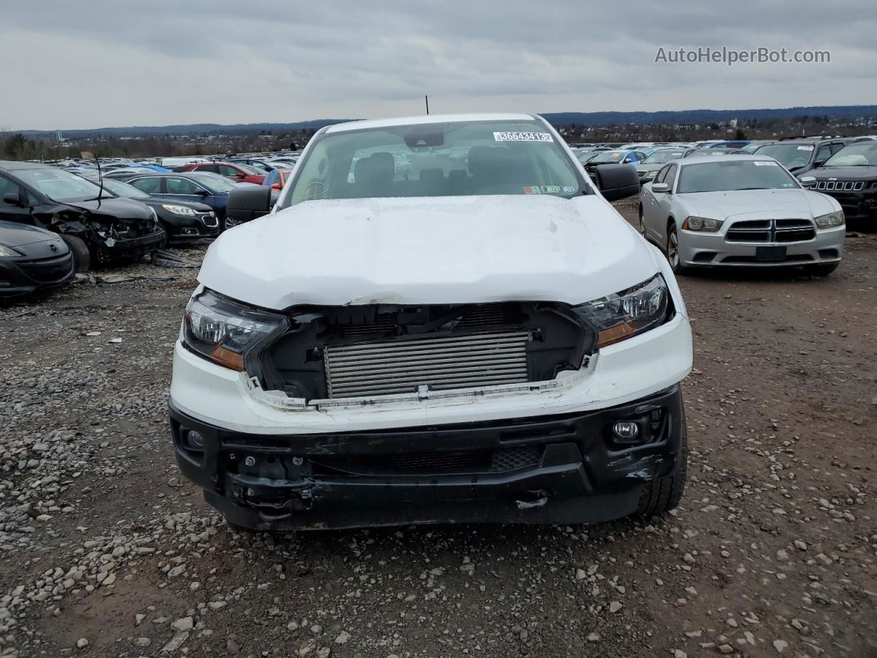 2020 Ford Ranger Xl White vin: 1FTER4FH9LLA78327