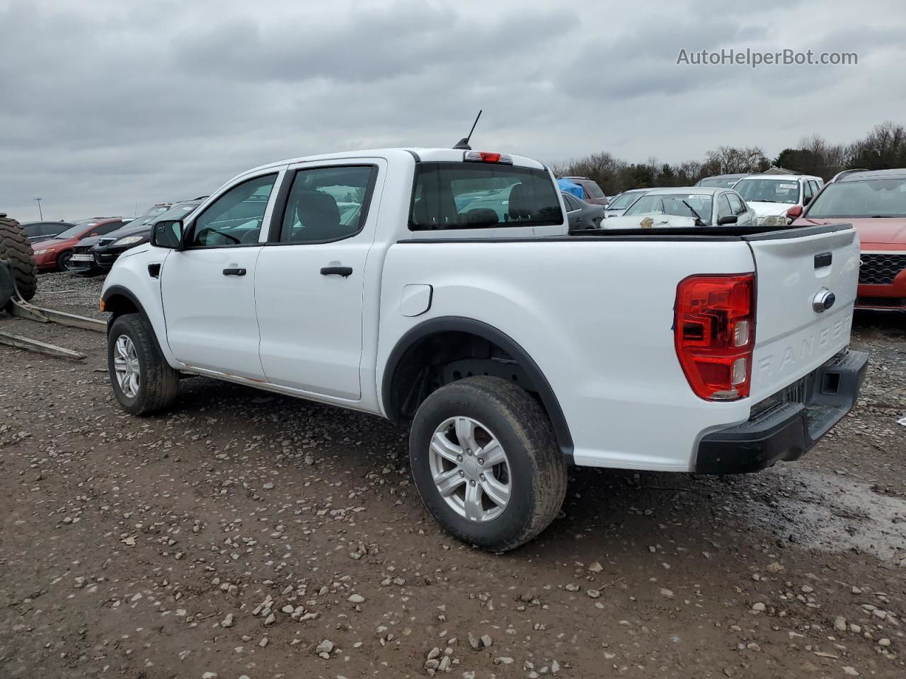 2020 Ford Ranger Xl White vin: 1FTER4FH9LLA78327