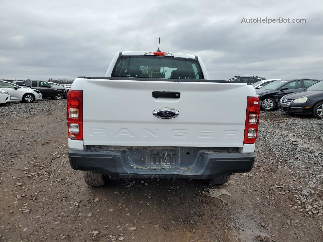 2020 Ford Ranger Xl White vin: 1FTER4FH9LLA78327