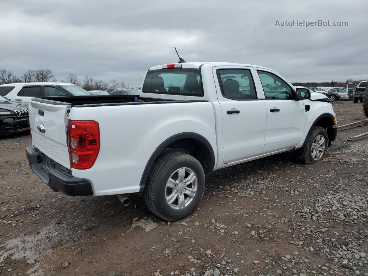 2020 Ford Ranger Xl White vin: 1FTER4FH9LLA78327