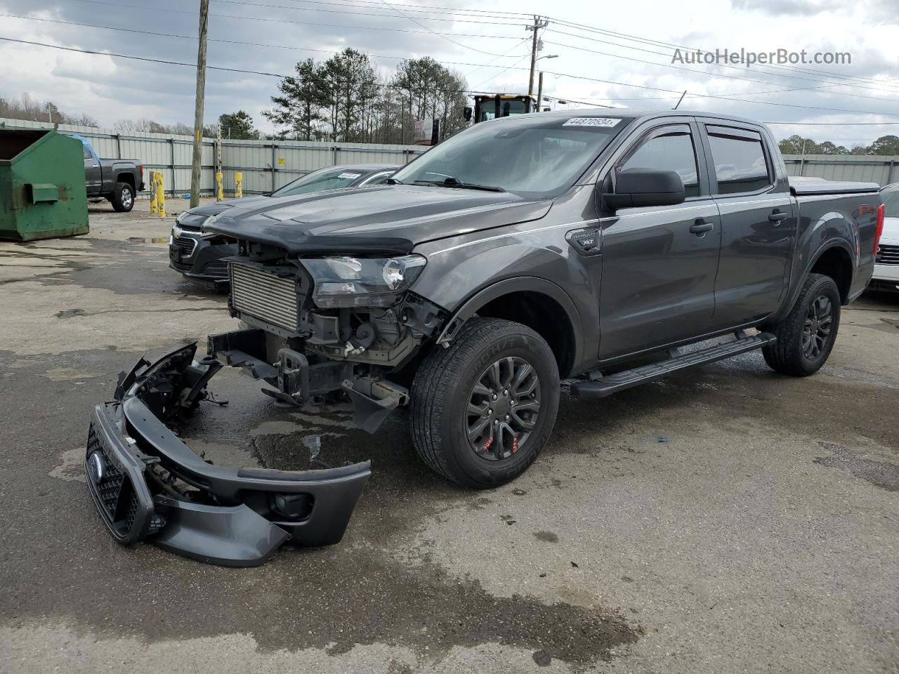 2019 Ford Ranger Xl Gray vin: 1FTER4FHXKLA01318